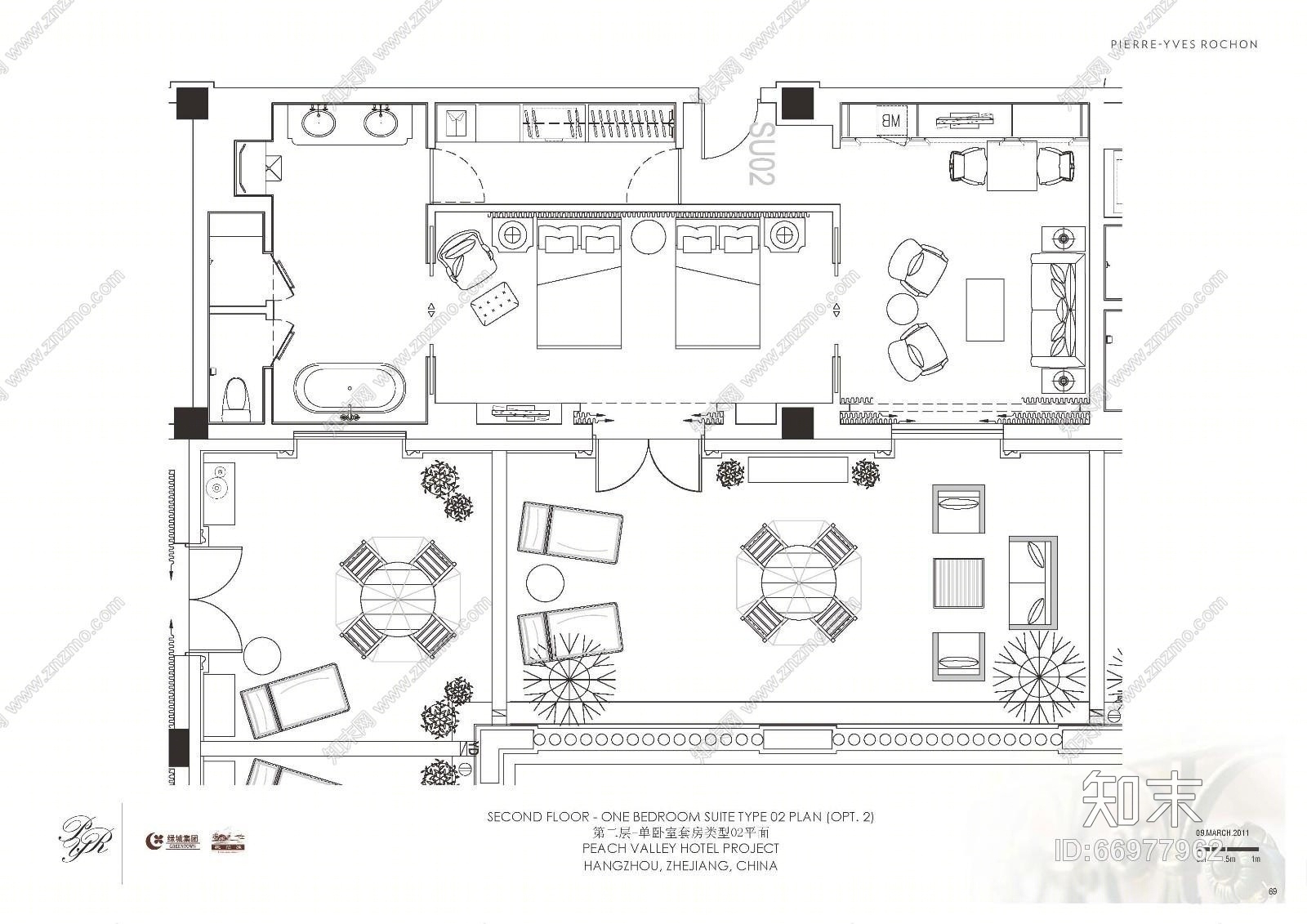 【免费】PYR--欧式杭州桃花源酒店cad施工图下载【ID:66977962】