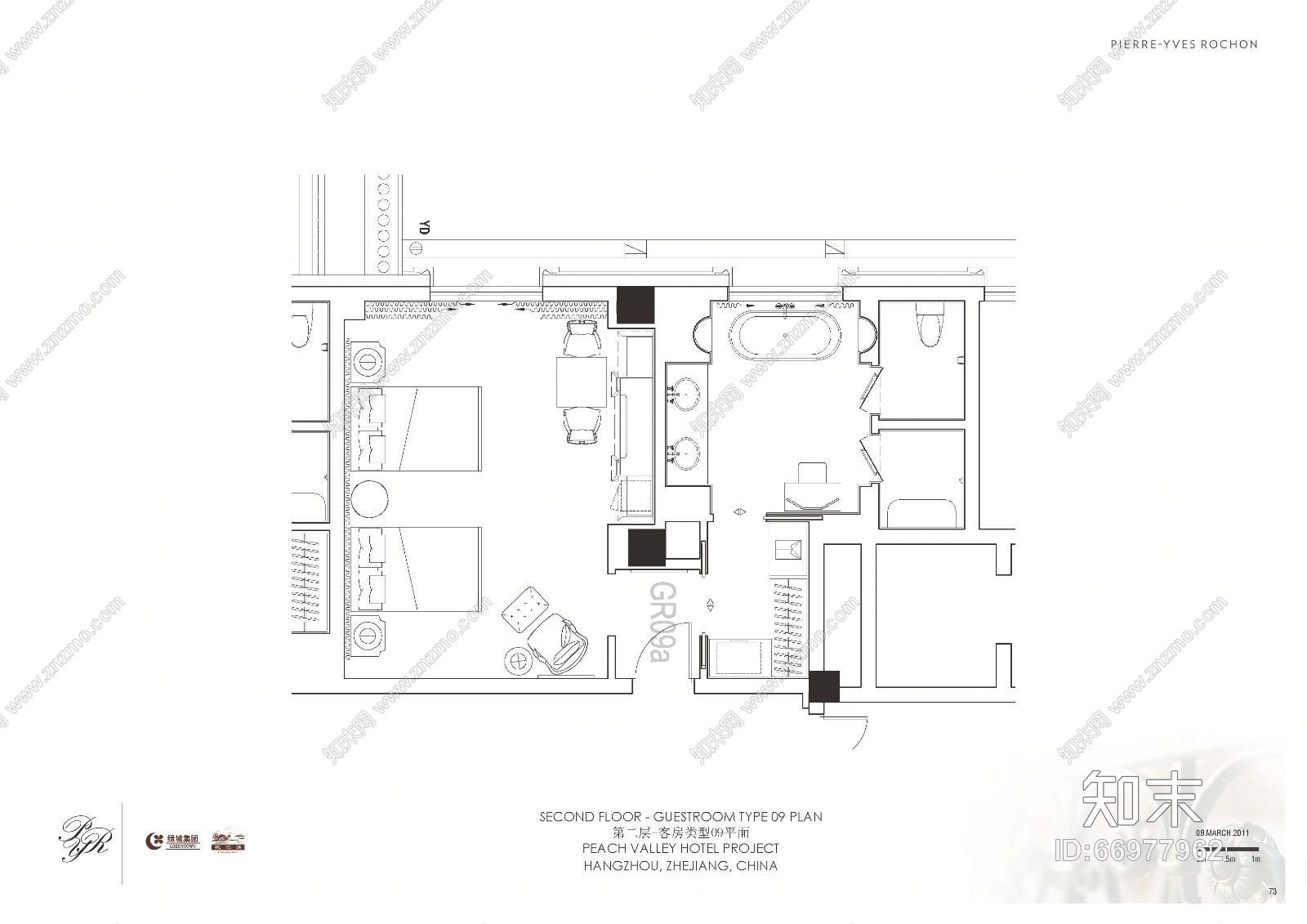 【免费】PYR--欧式杭州桃花源酒店cad施工图下载【ID:66977962】