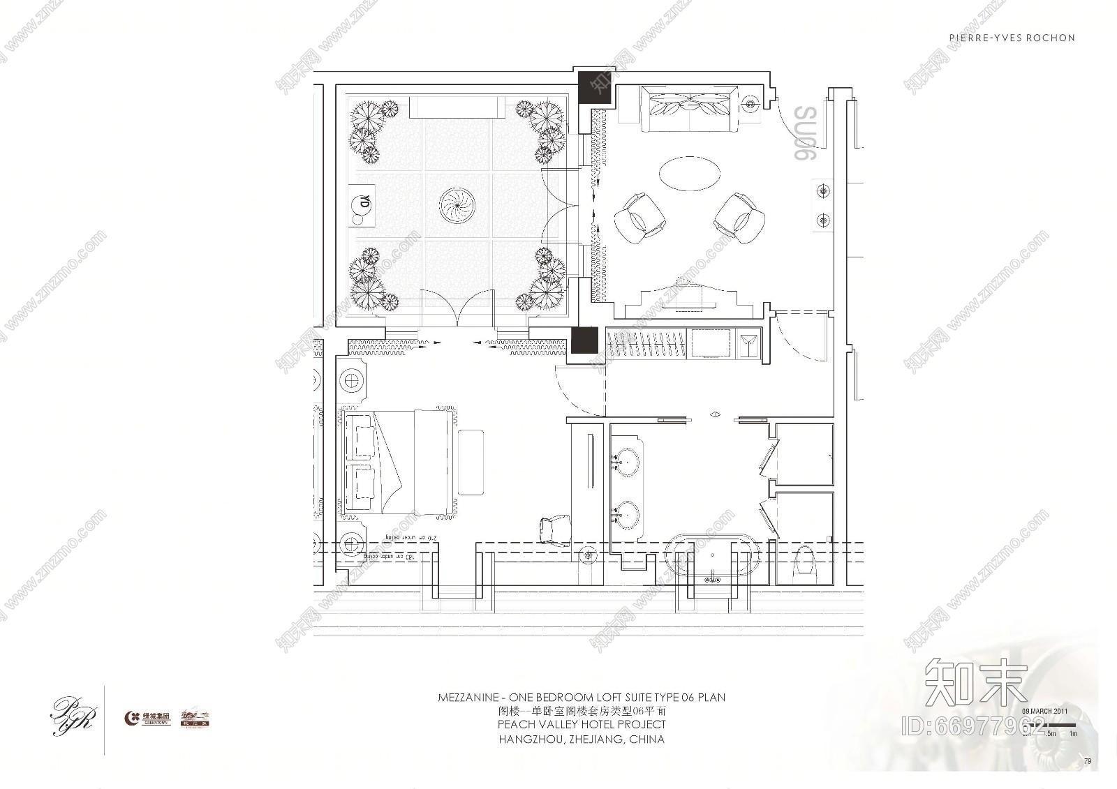 【免费】PYR--欧式杭州桃花源酒店cad施工图下载【ID:66977962】