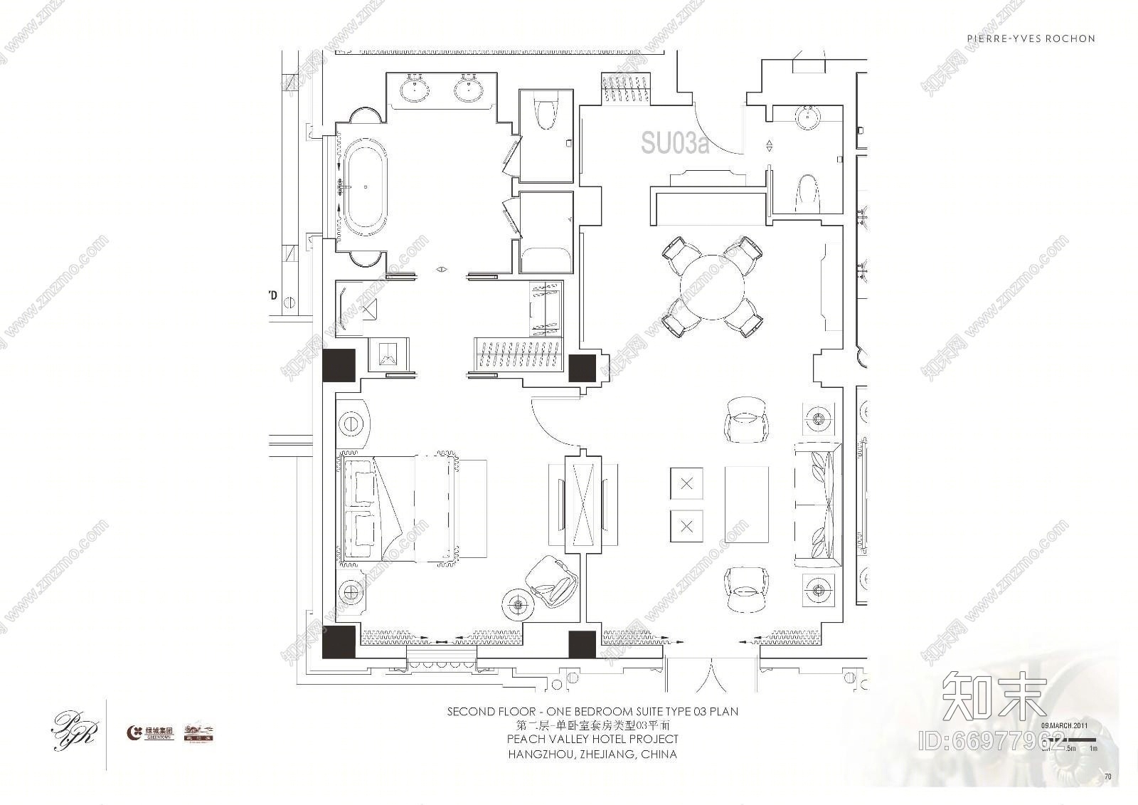 【免费】PYR--欧式杭州桃花源酒店cad施工图下载【ID:66977962】