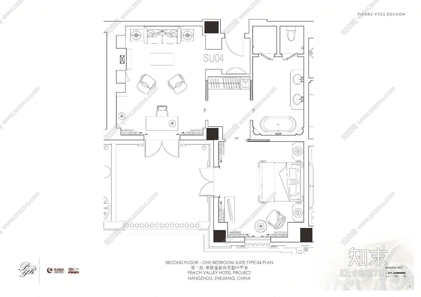 【免费】PYR--欧式杭州桃花源酒店cad施工图下载【ID:66977962】