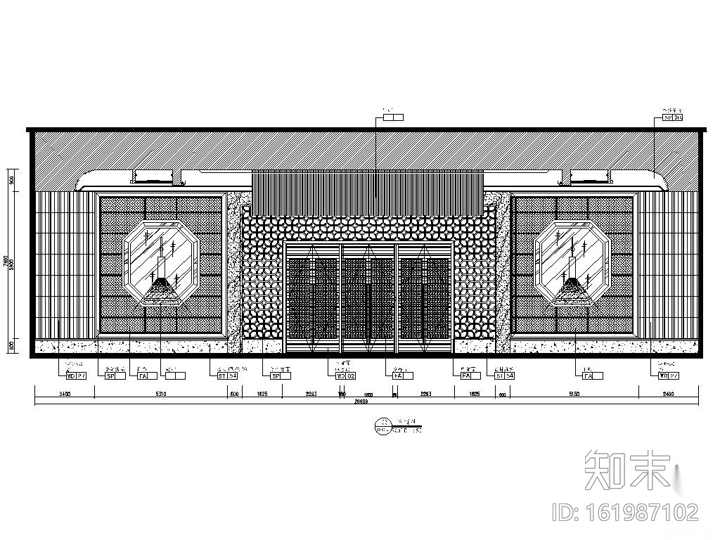 酒店豪华宴会厅装修图（含实景）cad施工图下载【ID:161987102】