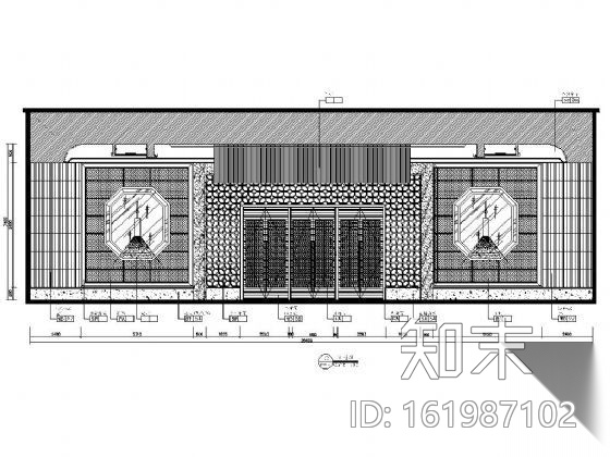 酒店豪华宴会厅装修图（含实景）cad施工图下载【ID:161987102】