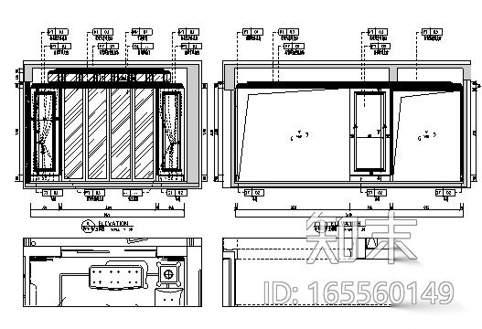 [湖北]欧式风格别墅样板房室内设计施工图（含效果图）cad施工图下载【ID:165560149】