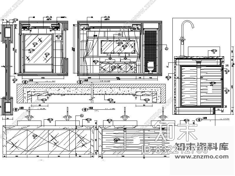 图块/节点现代主卧卫浴详图cad施工图下载【ID:832212736】