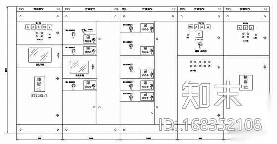 0.4KV低压配电柜电气设计图纸cad施工图下载【ID:168352108】