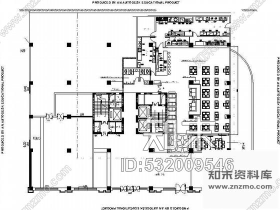 施工图时尚西餐厅装修图(含效果图)cad施工图下载【ID:532009546】