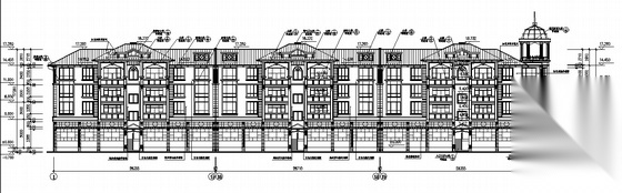 [东莞市石碣镇]某花园西区G2四层住宅建筑施工图cad施工图下载【ID:167492158】