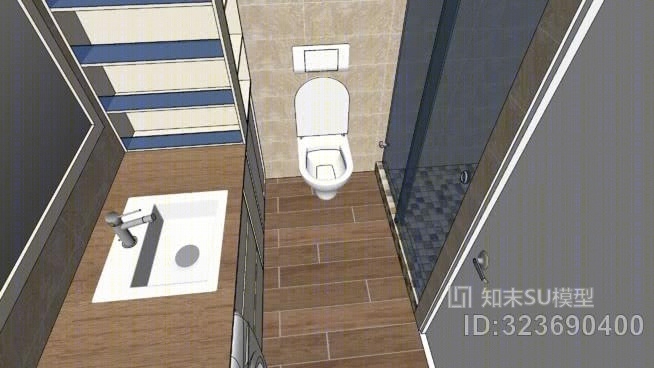 Melkior——现代浴室01SU模型下载【ID:323690400】