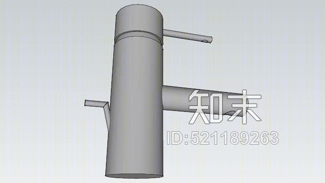 高仪香精单孔浴室水龙头SU模型下载【ID:521189263】