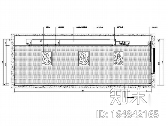 商务酒店现代会议室施工图（含效果）cad施工图下载【ID:164842165】