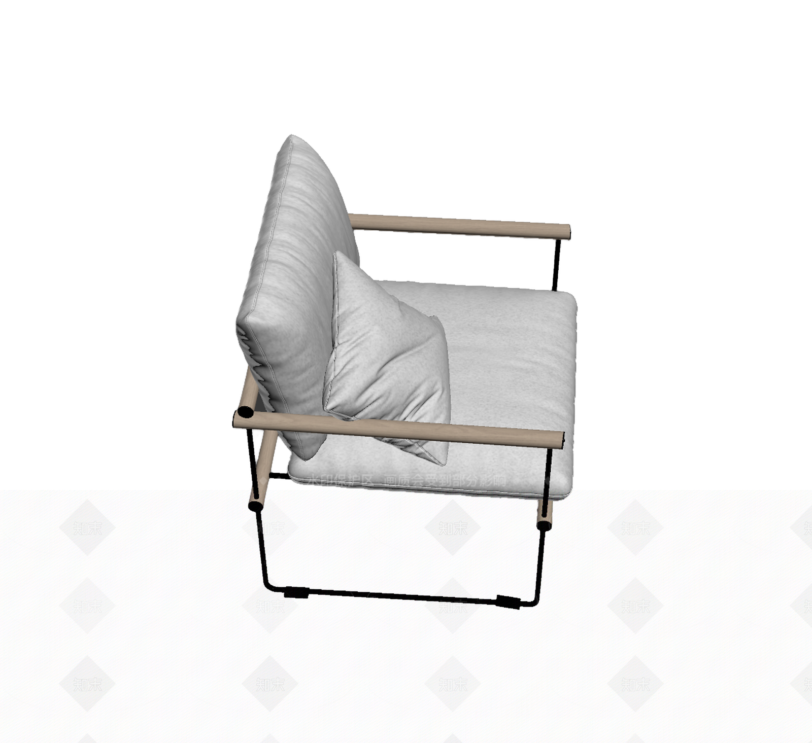 现代简约扶手椅3D模型下载【ID:1205546242】