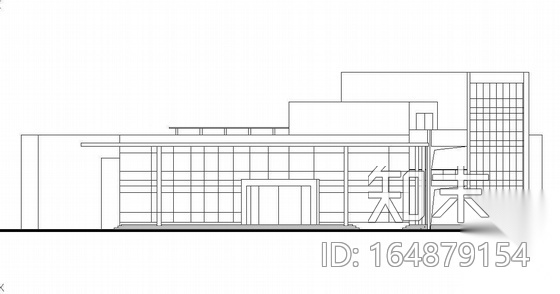 鄱阳湖某游客服务中心建筑方案设计(有效果图)cad施工图下载【ID:164879154】