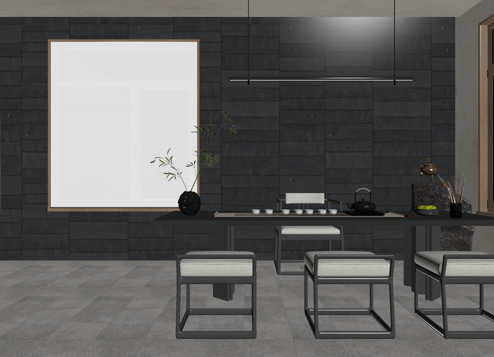侘寂茶馆3D模型下载【ID:1214667573】