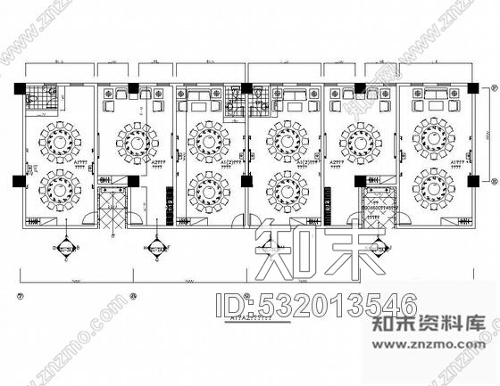 施工图某大型餐厅包间装修图施工图下载【ID:532013546】