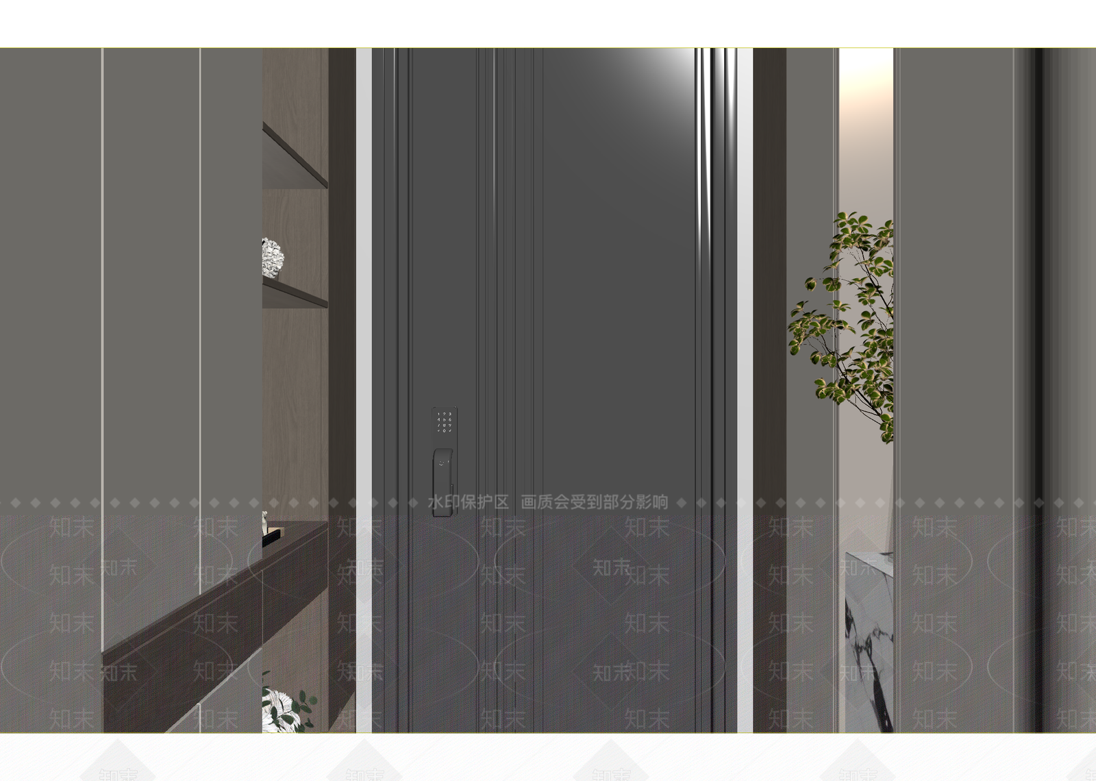 现代玄关3D模型下载【ID:1215035692】