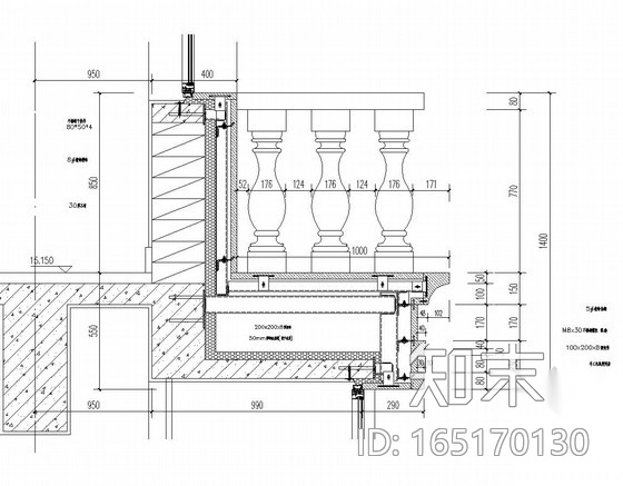 [天津]配套公建工程外挂石材幕墙施工图施工图下载【ID:165170130】