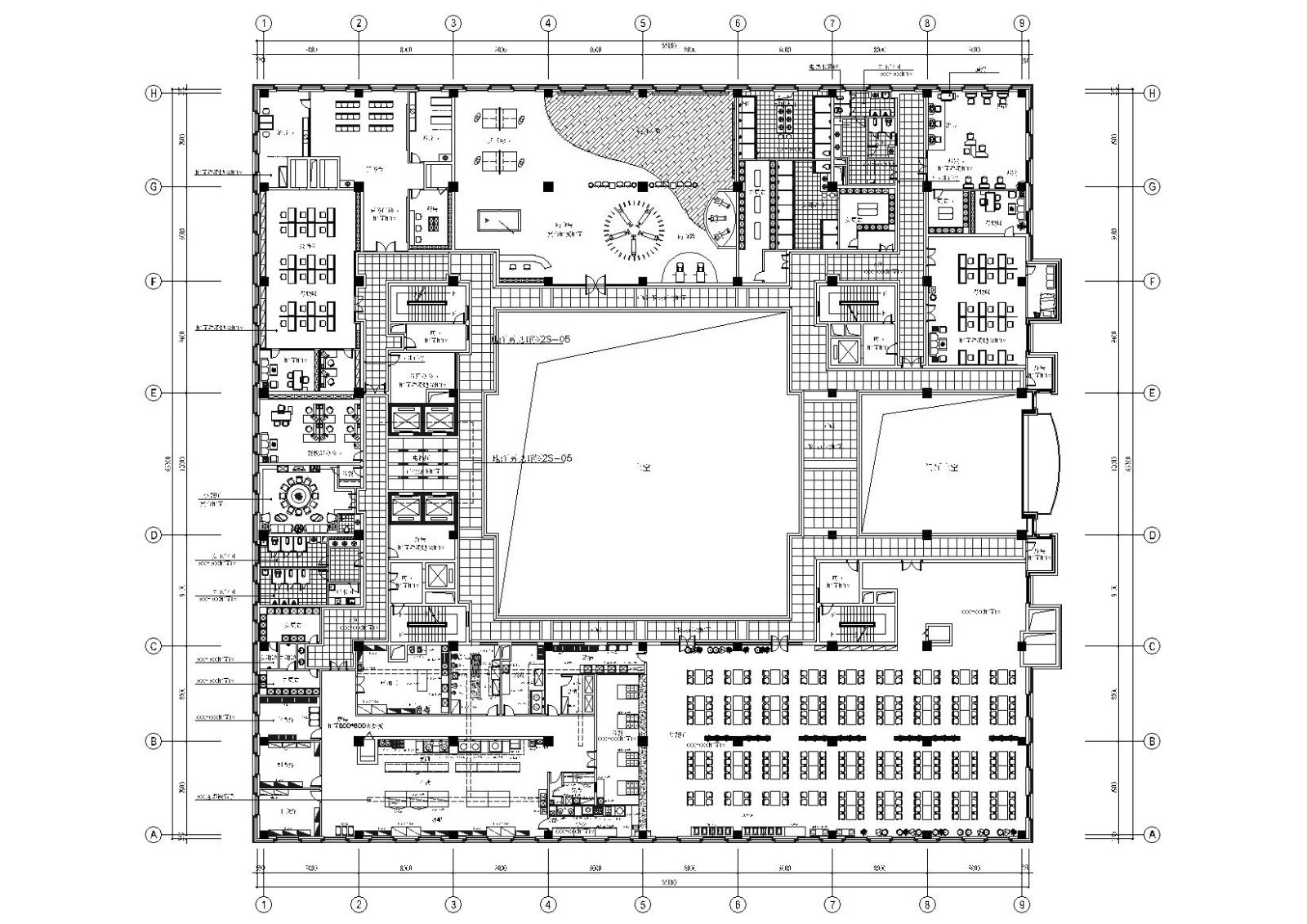 [杭州]中国人民银行某中心支行装饰施工图施工图下载【ID:160408433】