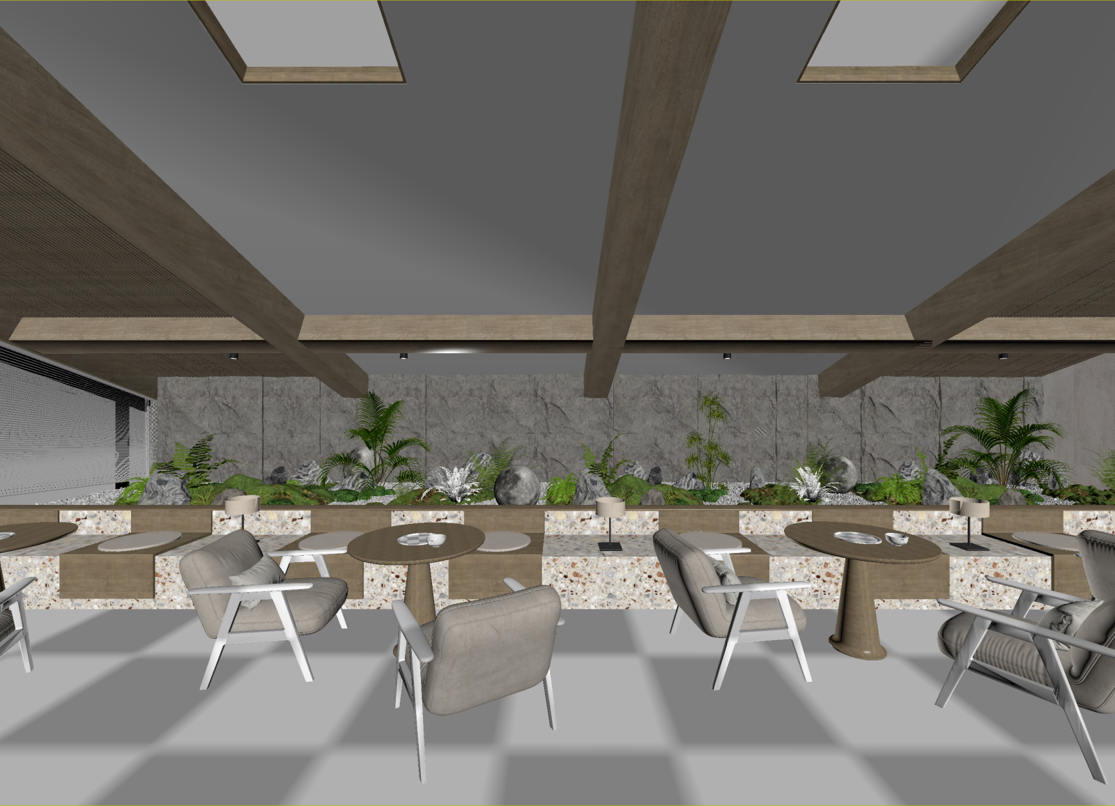 北欧茶馆3D模型下载【ID:1214307389】