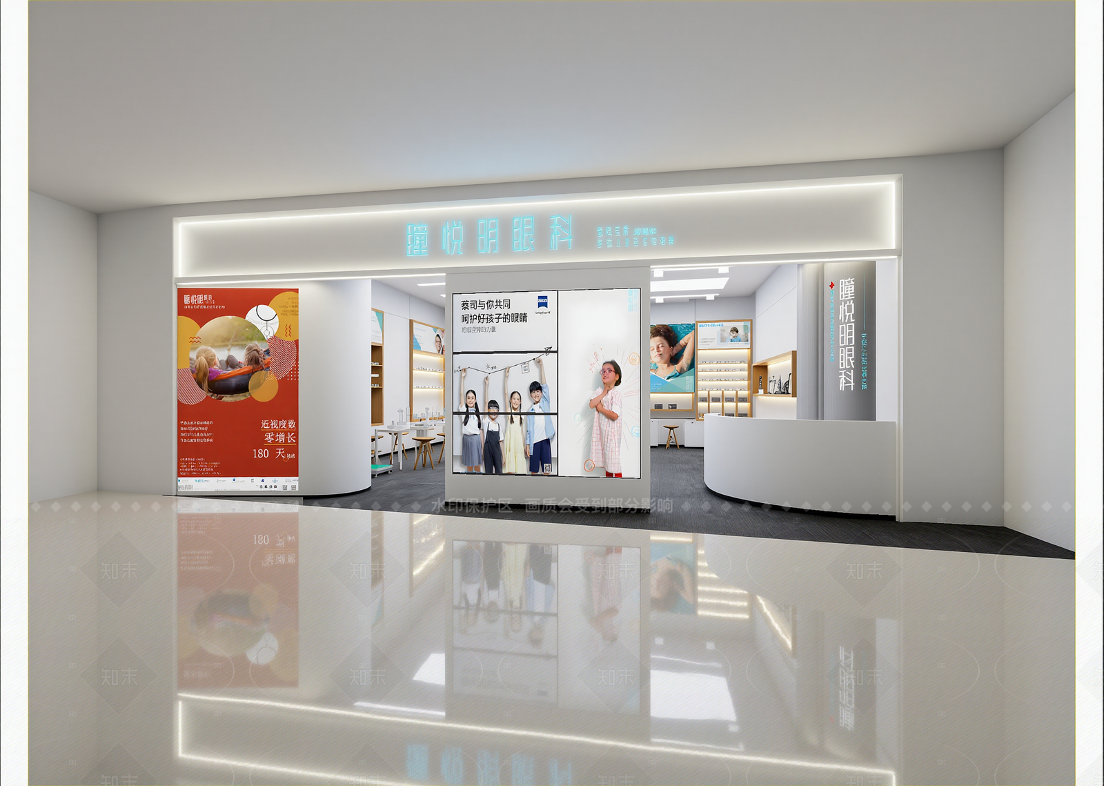 现代医疗展厅3D模型下载【ID:1214566605】