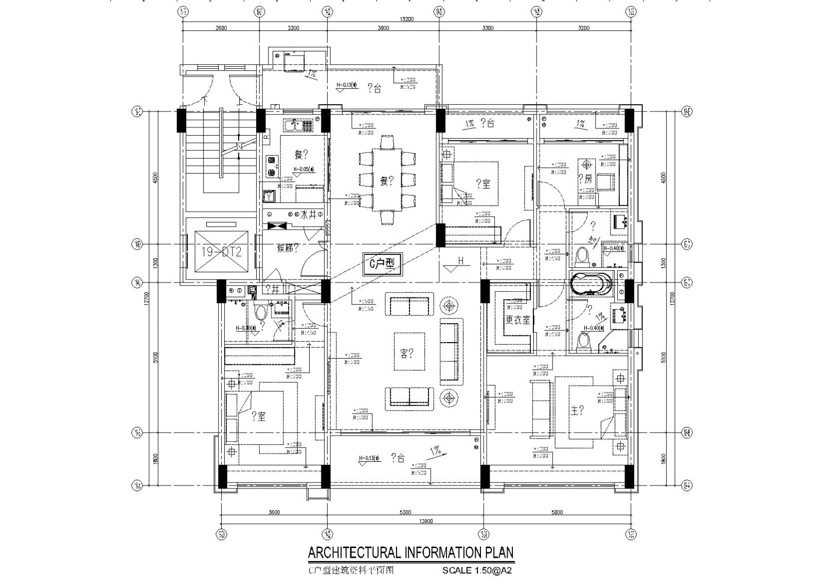 深圳前海时代155平米新中式样板房施工图施工图下载【ID:160403130】