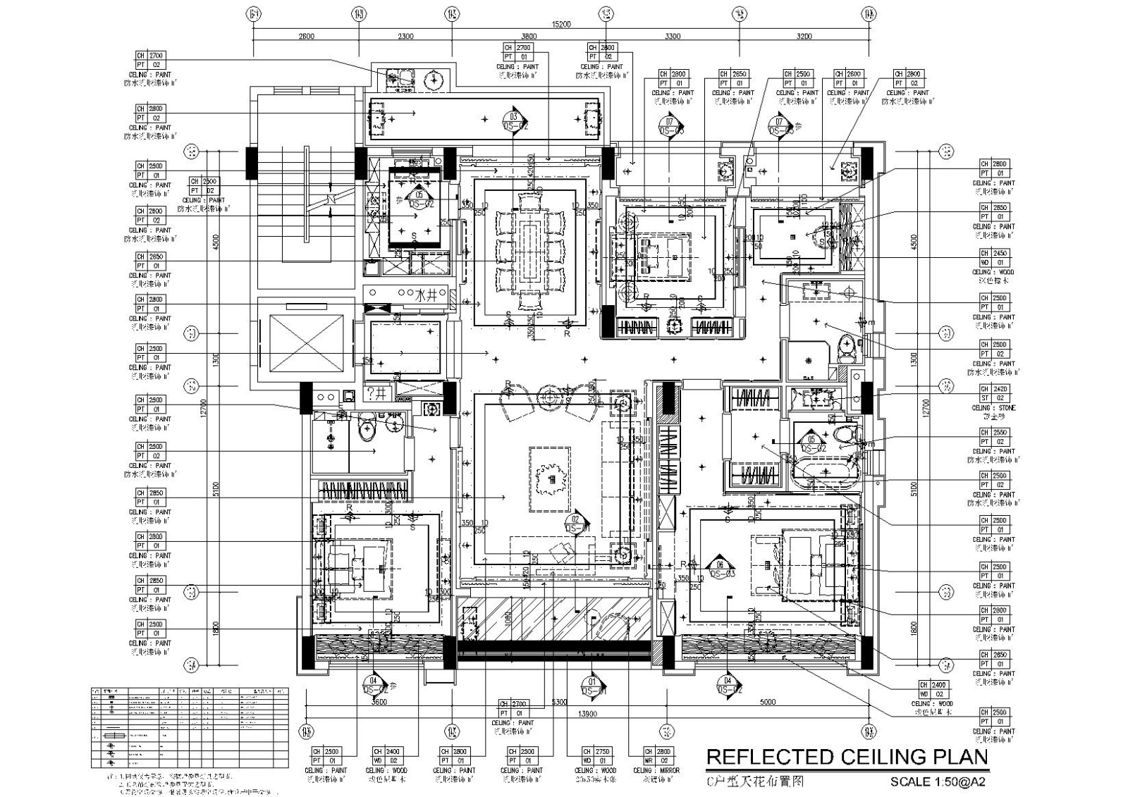 深圳前海时代155平米新中式样板房施工图施工图下载【ID:160403130】