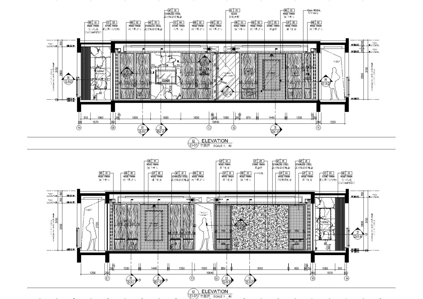 深圳前海时代155平米新中式样板房施工图施工图下载【ID:160403130】