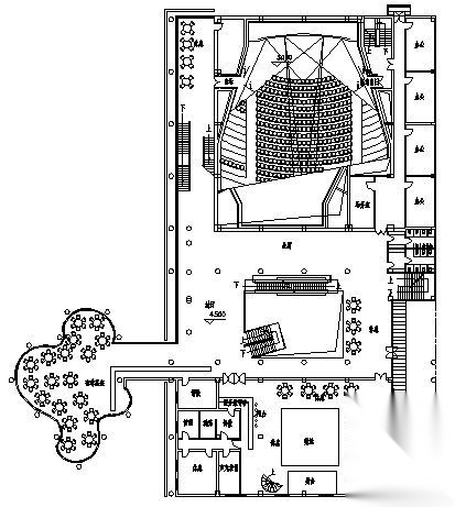 某市二层电影院建筑设计方案cad施工图下载【ID:160726138】