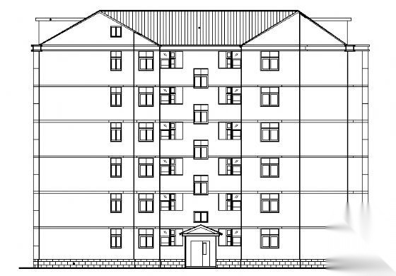 六层住宅建筑施工图cad施工图下载【ID:149851108】