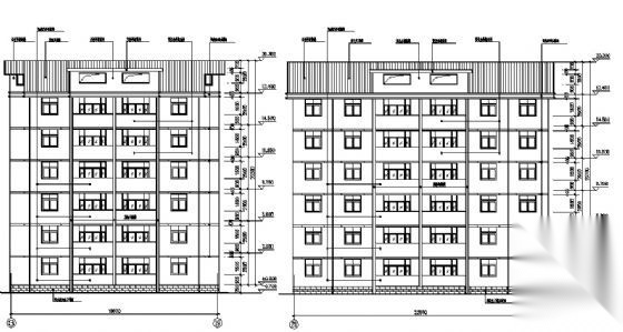 六层住宅建筑施工图cad施工图下载【ID:149851108】