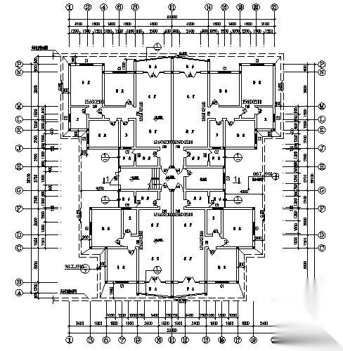 六层住宅建筑施工图cad施工图下载【ID:149851108】