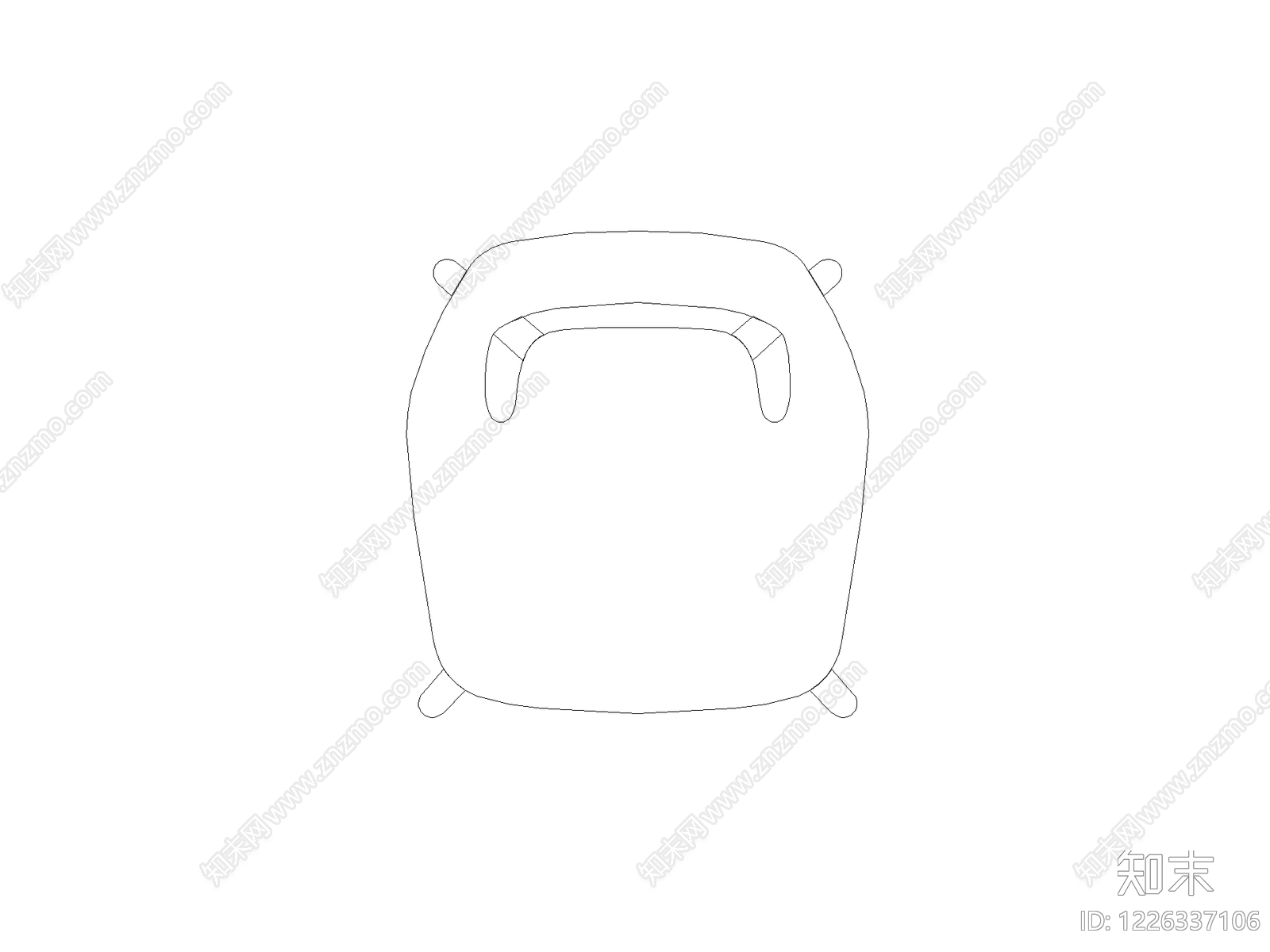 现代沙发CAD图纸