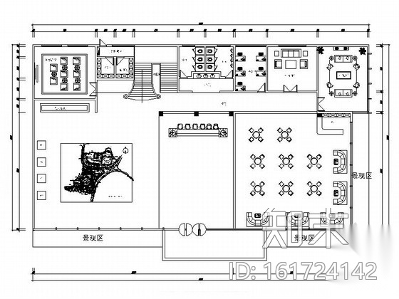 [泉州]现代高档售楼处设计施工图（含效果）cad施工图下载【ID:161724142】