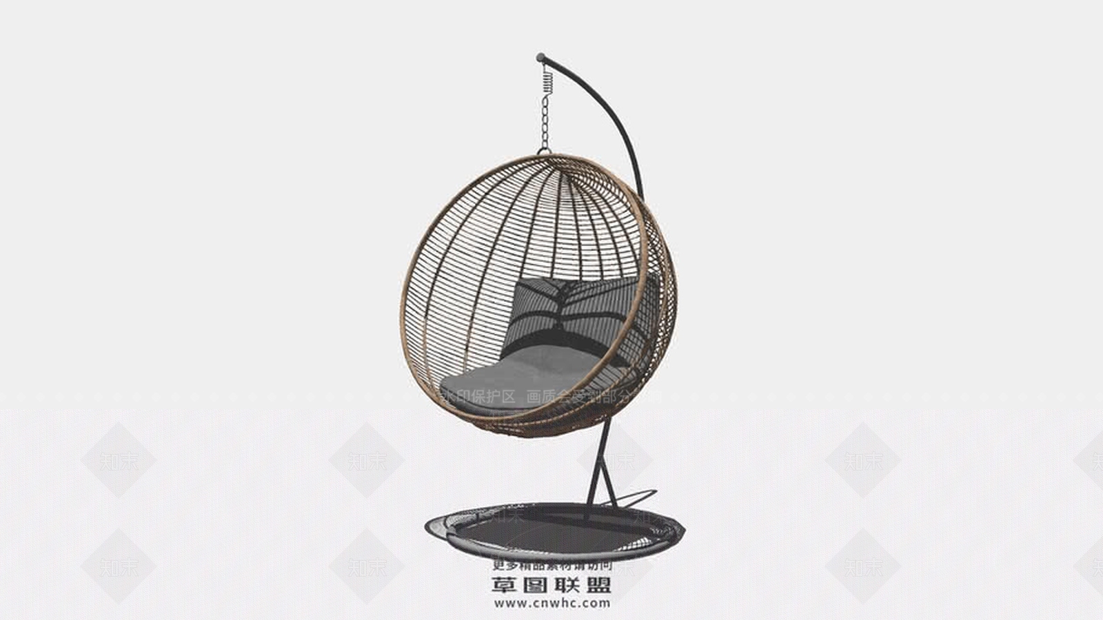 摇椅SU模型下载【ID:1161709274】