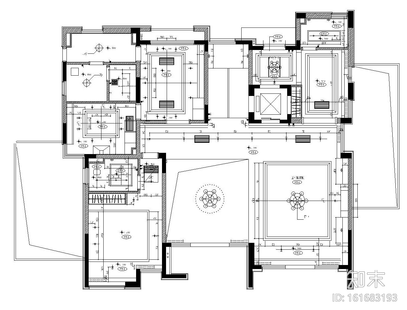 [苏州]现代简约风格独栋别墅装修全套施工图cad施工图下载【ID:161683193】