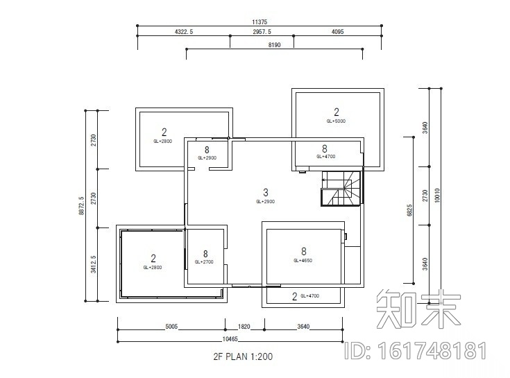 极简风格独栋住宅室内设计施工图（附实景图）施工图下载【ID:161748181】