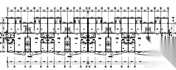 六层底商住宅楼建筑方案cad施工图下载【ID:149852174】