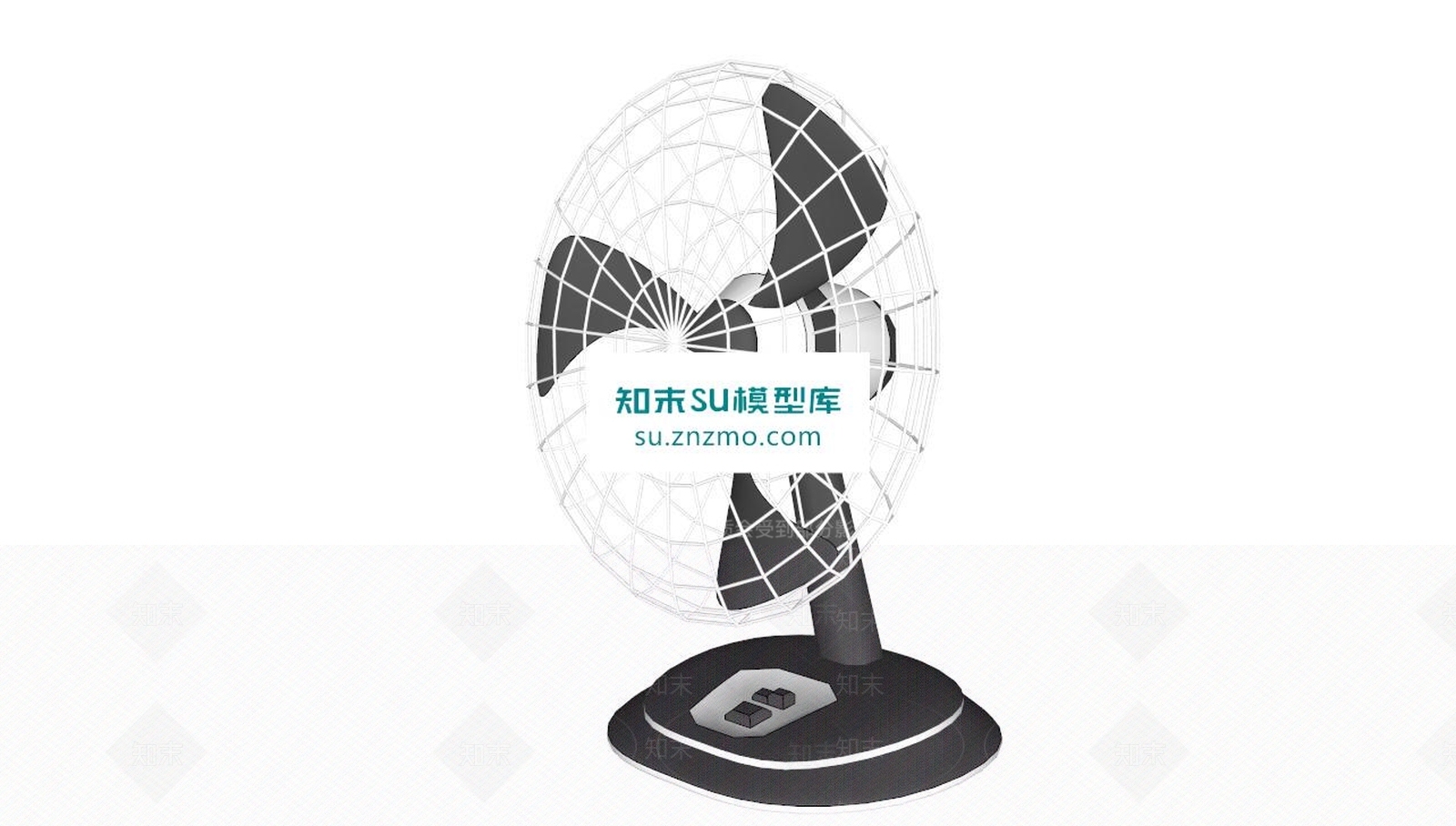 风扇SU模型下载【ID:169550163】
