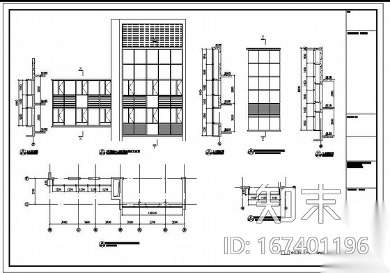 青岛某屋面幕墙工程结构设计图cad施工图下载【ID:167401196】