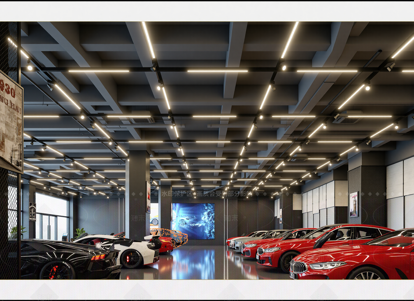 现代汽车展厅3D模型下载【ID:1214976206】