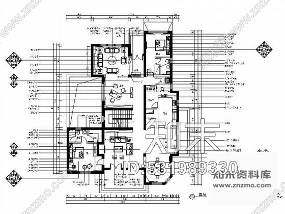 施工图北京经典双层别墅装修图含示意效果cad施工图下载【ID:531989330】