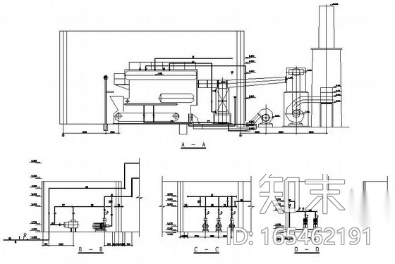 某锅炉房设计图纸cad施工图下载【ID:165462191】