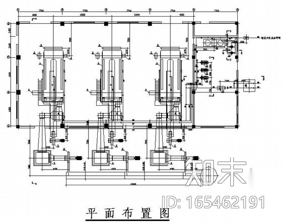 某锅炉房设计图纸cad施工图下载【ID:165462191】