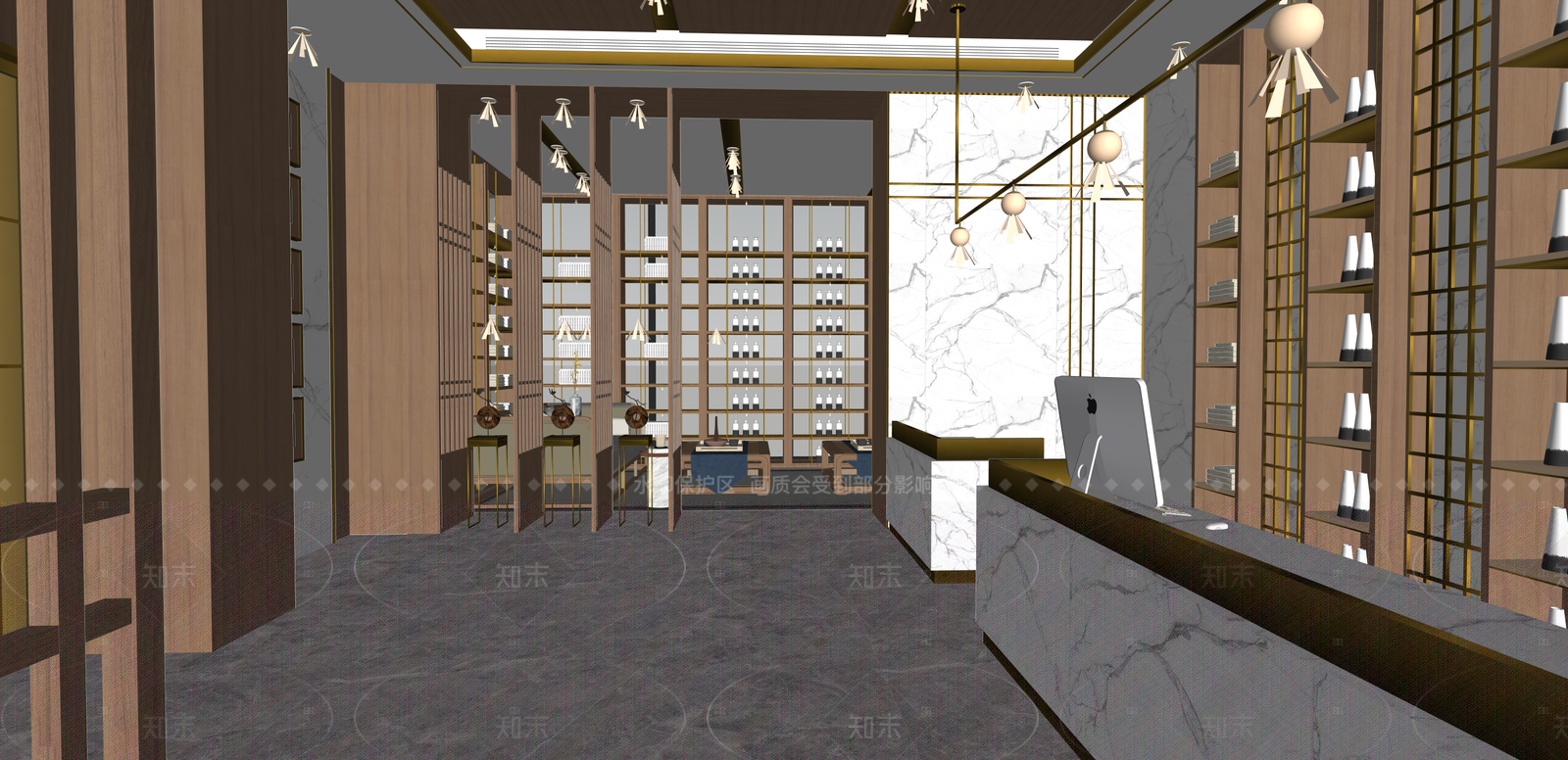 现代其他店铺SU模型下载【ID:1216055939】