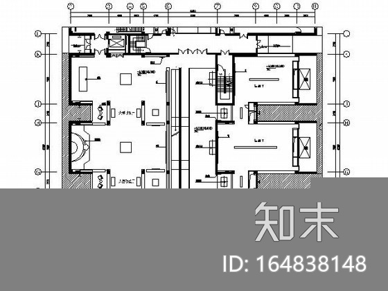 [北京]名家艺术馆展厅施工图cad施工图下载【ID:164838147】