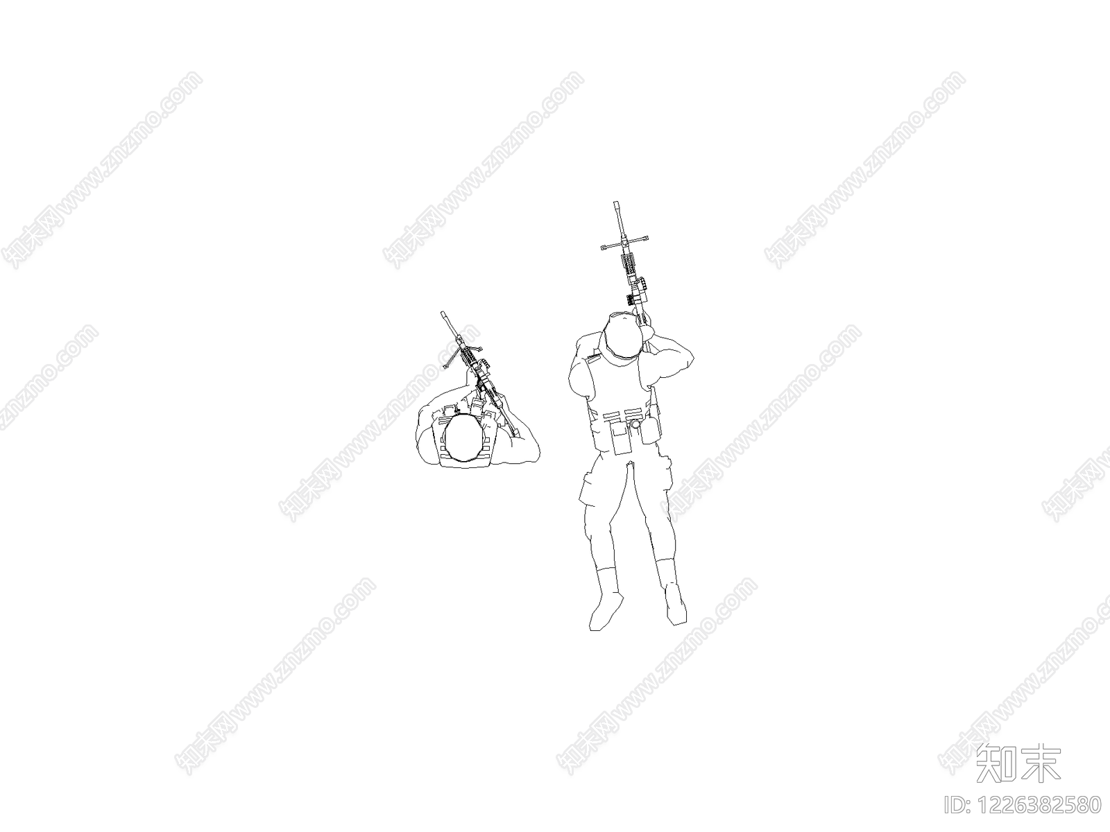 人物cad施工图下载【ID:1226382580】