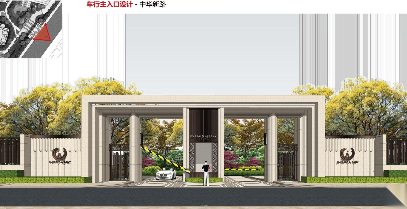 万科欧陆风格雅宾利住宅景观方案设计cad施工图下载【ID:161050144】