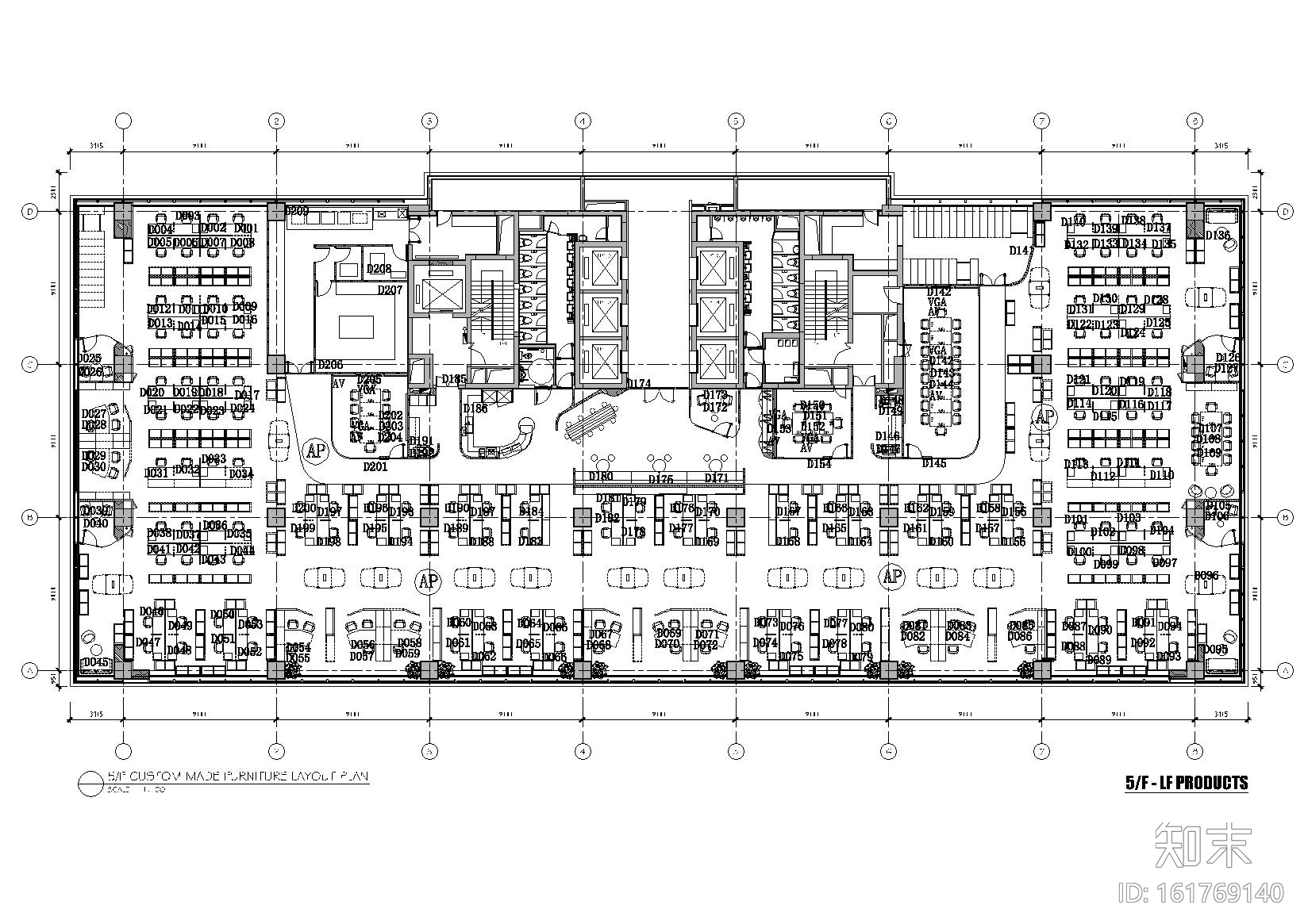 [上海]利丰广场办公室 施工图+效果图+预算施工图下载【ID:161769140】