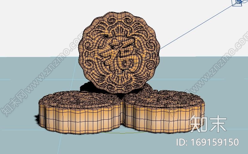 中秋月饼模型CG模型下载【ID:169159150】