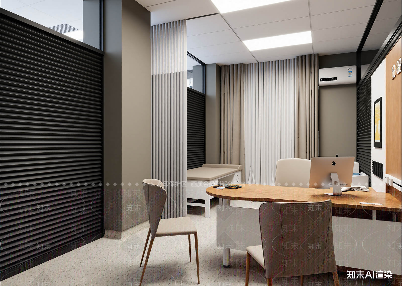 现代办公室3D模型下载【ID:1214612586】
